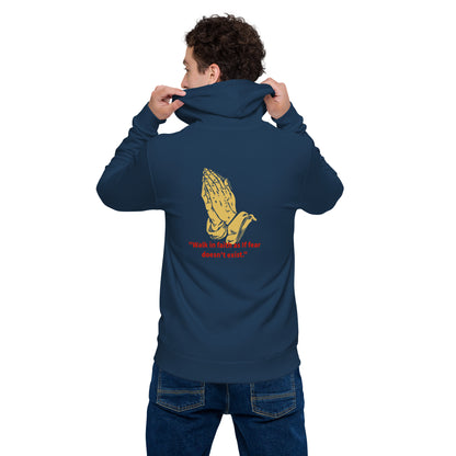 Faith over fear Unisex basic zip hoodie