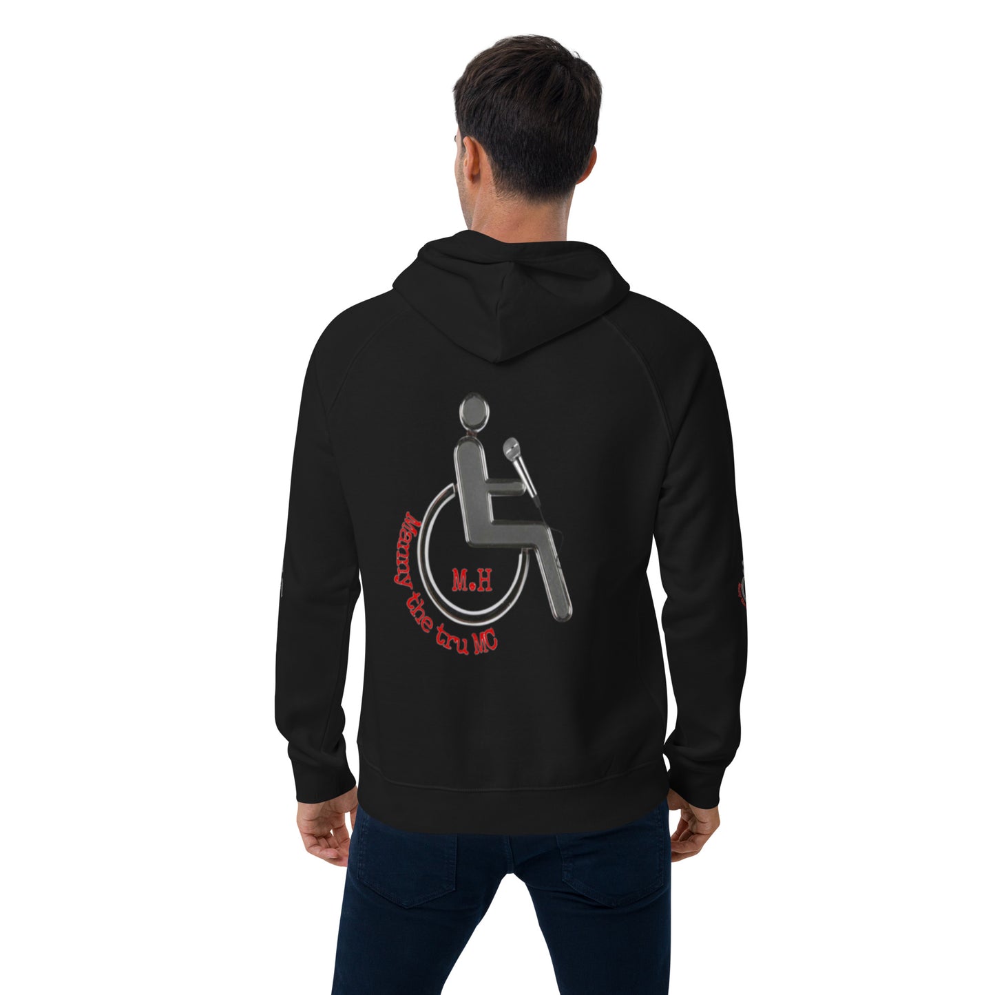 MANNY THE TRU MC NEW LOGO Unisex eco raglan hoodie