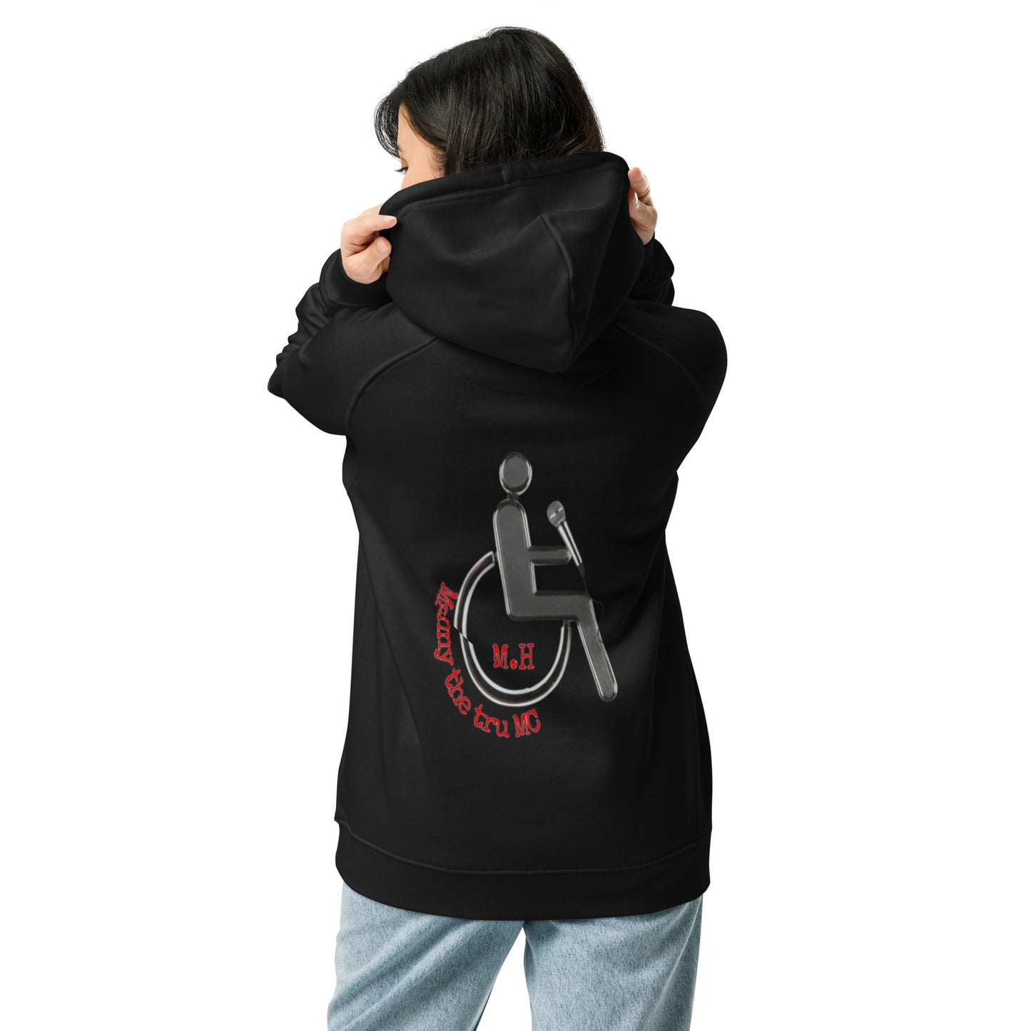 MANNY THE TRU MC NEW LOGO Unisex eco raglan hoodie