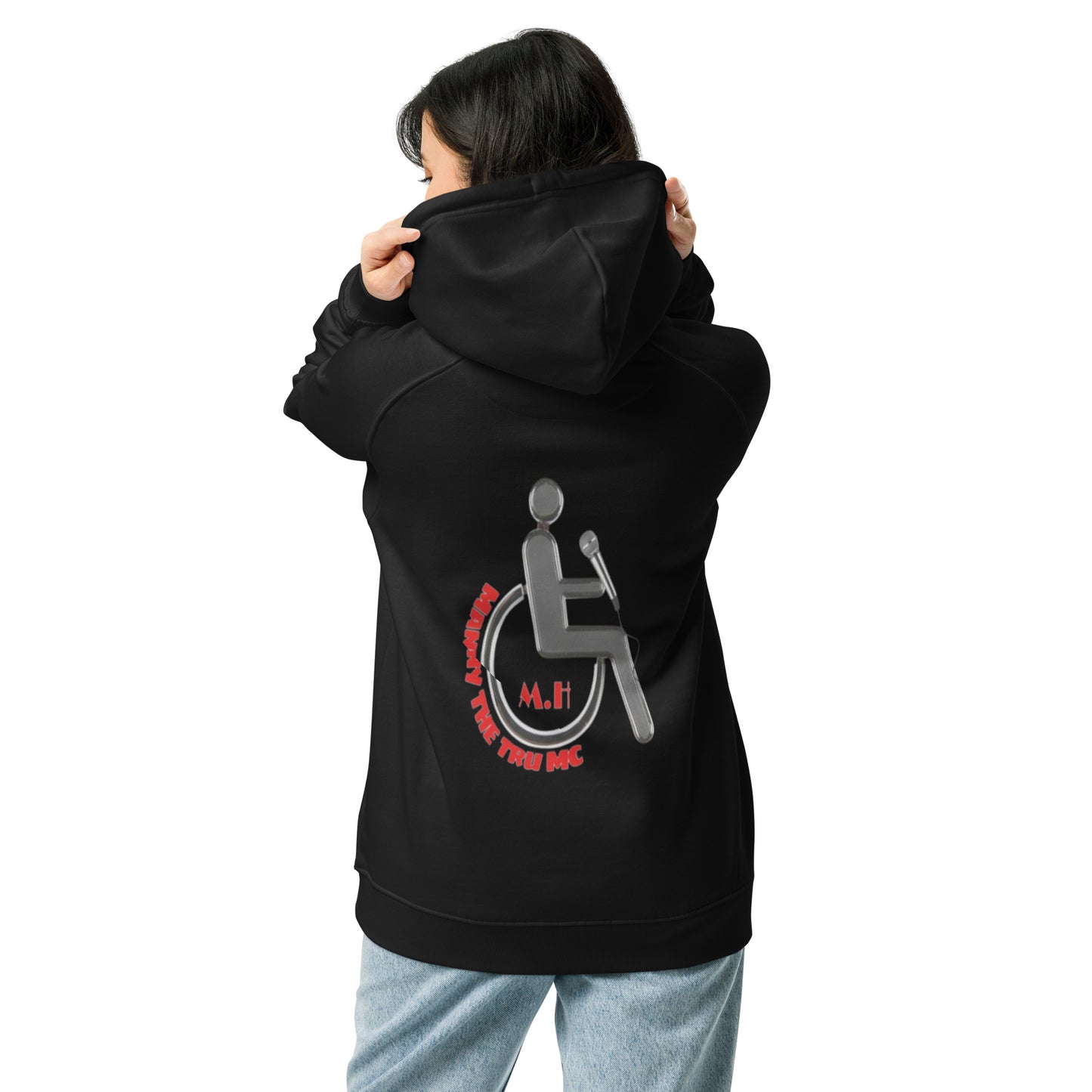 Don't waste time make time Unisex eco raglan hoodie