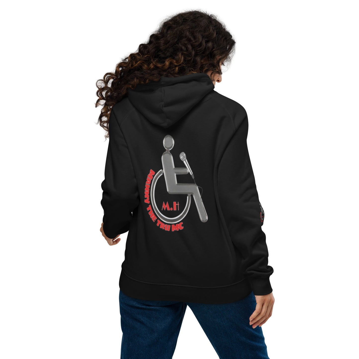 Don't waste time make time Unisex eco raglan hoodie