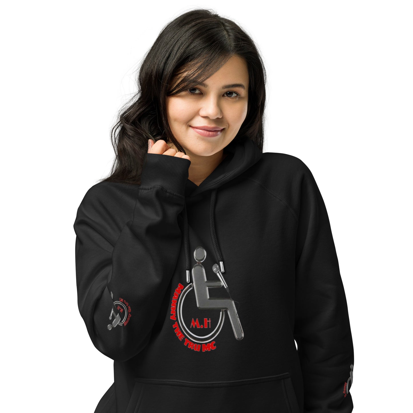 MANNY THE TRU MC NEW LOGO Unisex eco raglan hoodie