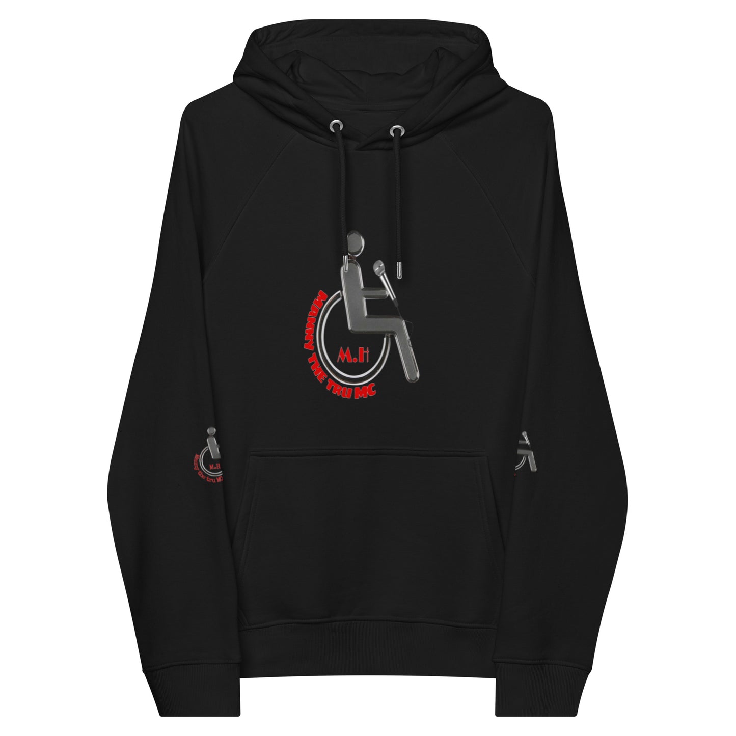 MANNY THE TRU MC NEW LOGO Unisex eco raglan hoodie