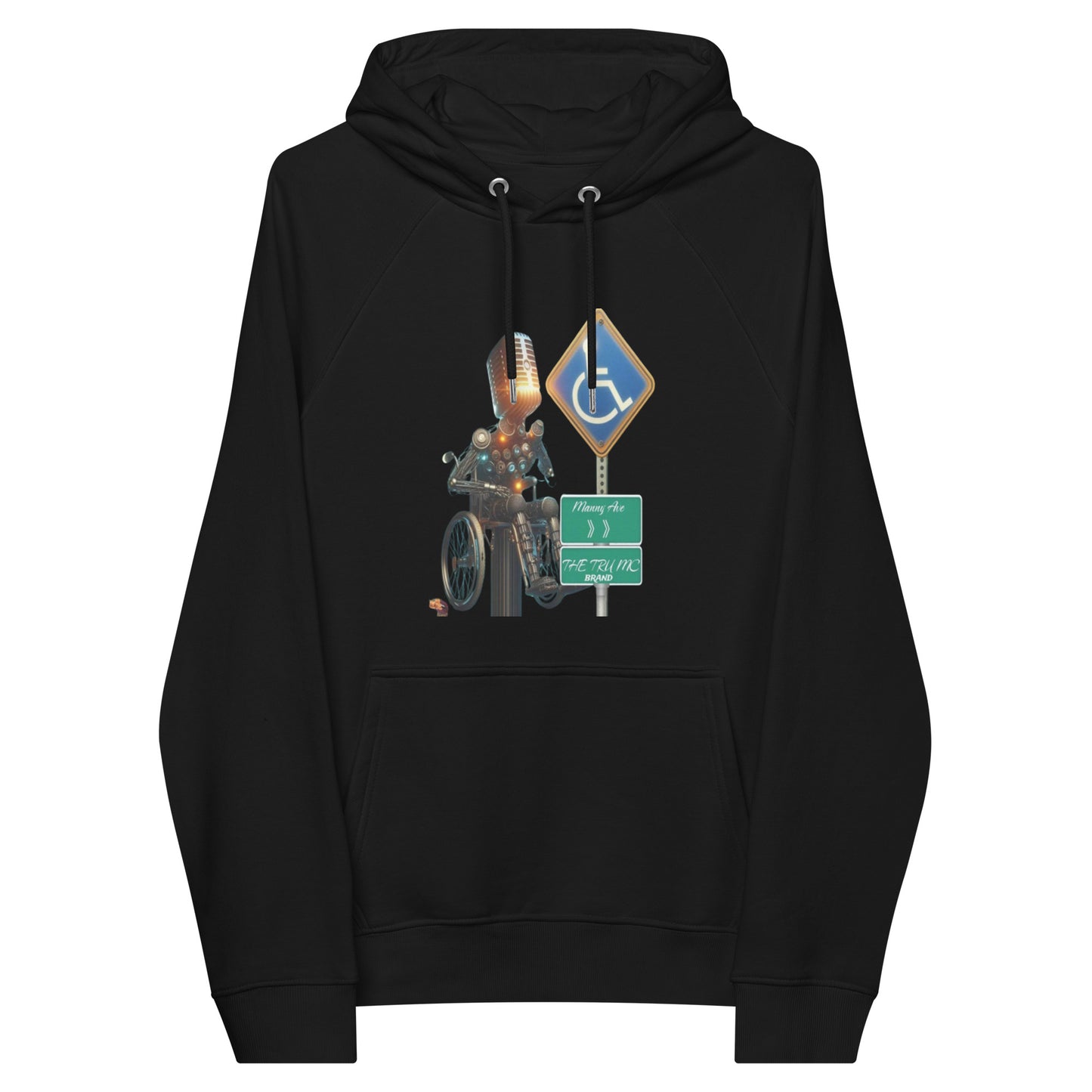 THE TRU MC BRAND Unisex eco raglan hoodie