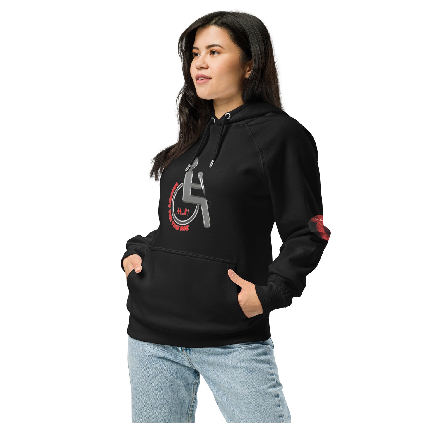 THE TRU MC Unisex eco raglan hoodie