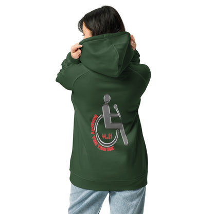 The Heart Of Determination Unisex eco raglan hoodie