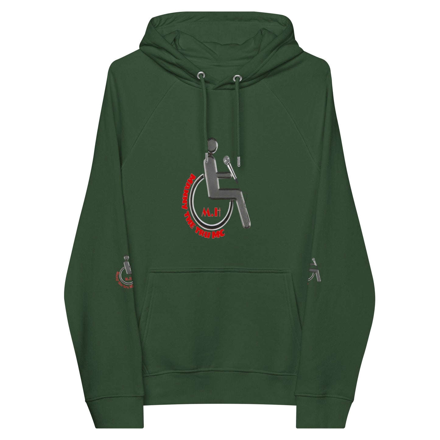 MANNY THE TRU MC NEW LOGO Unisex eco raglan hoodie