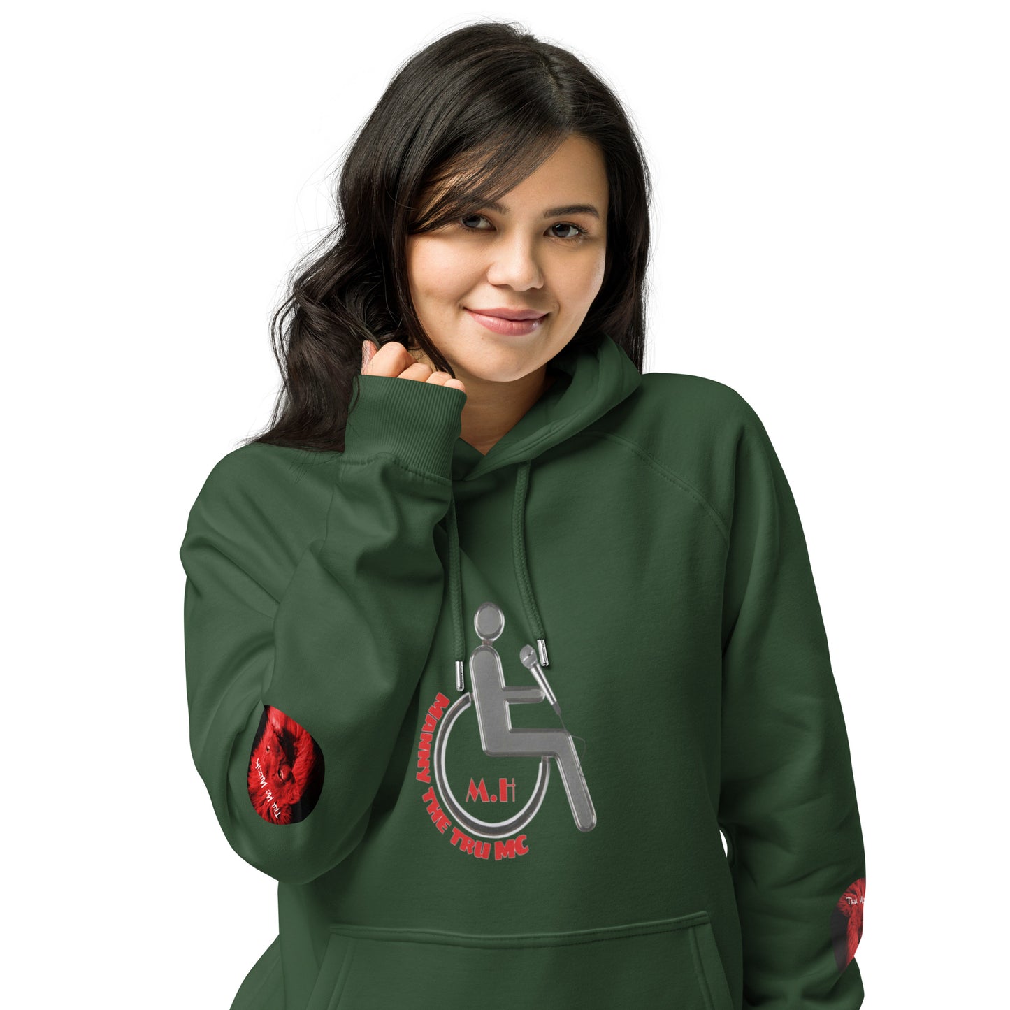 THE TRU MC Unisex eco raglan hoodie