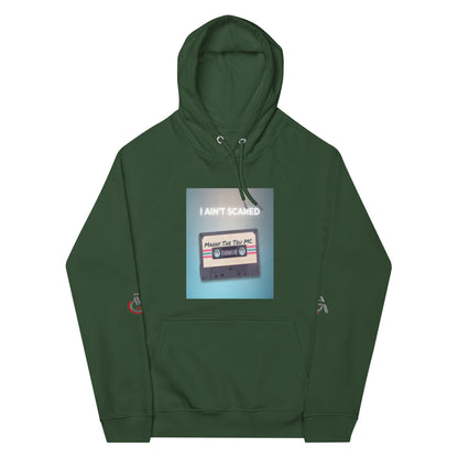 I Ain’t Scared Unisex eco raglan hoodie