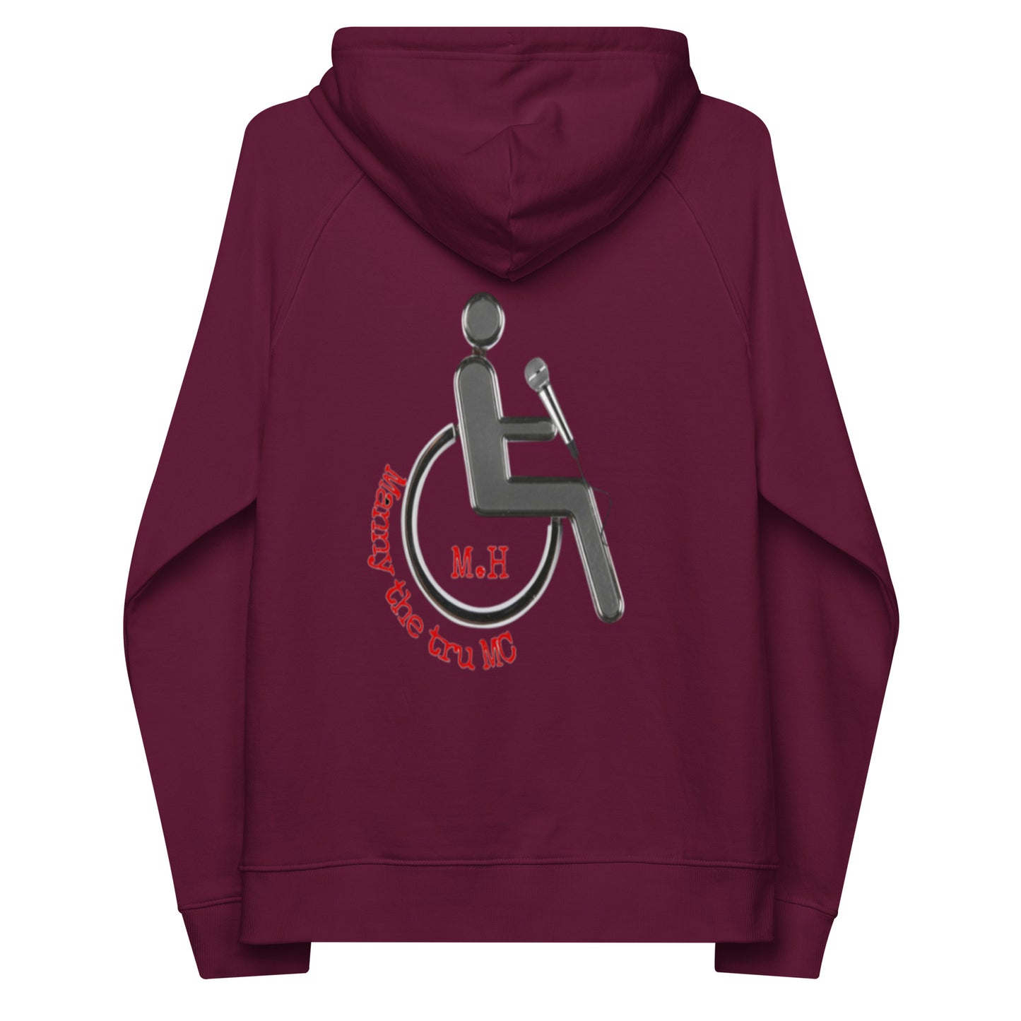 MANNY THE TRU MC NEW LOGO Unisex eco raglan hoodie
