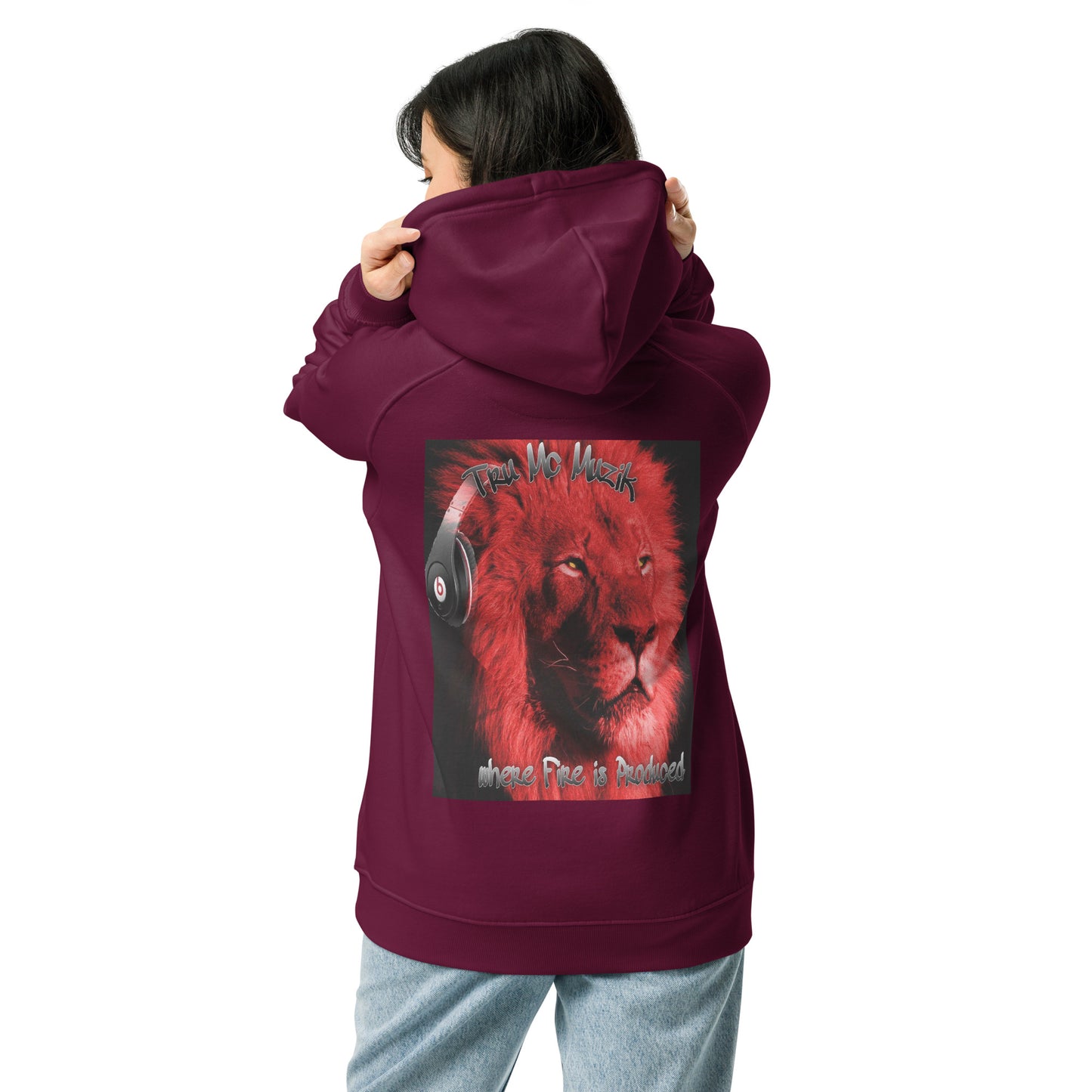 THE TRU MC Unisex eco raglan hoodie