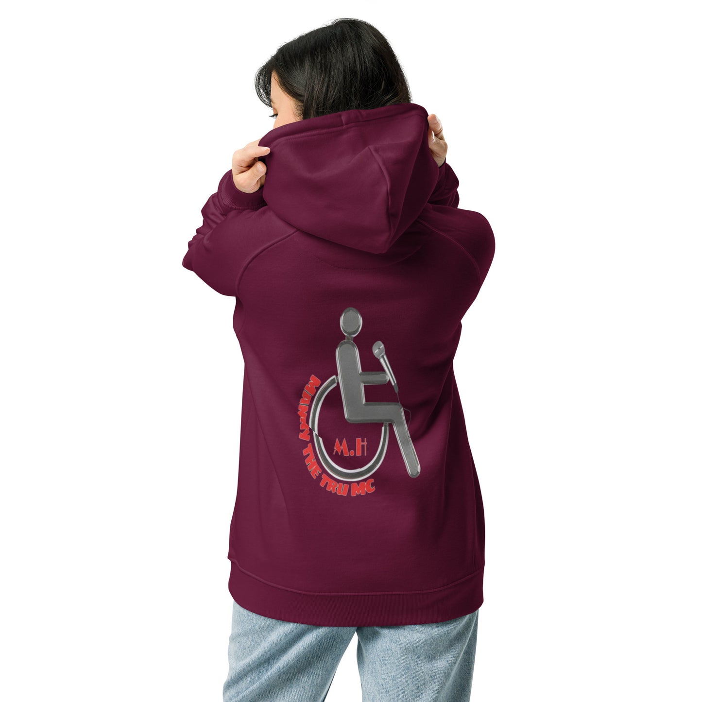 The Heart Of Determination Unisex eco raglan hoodie