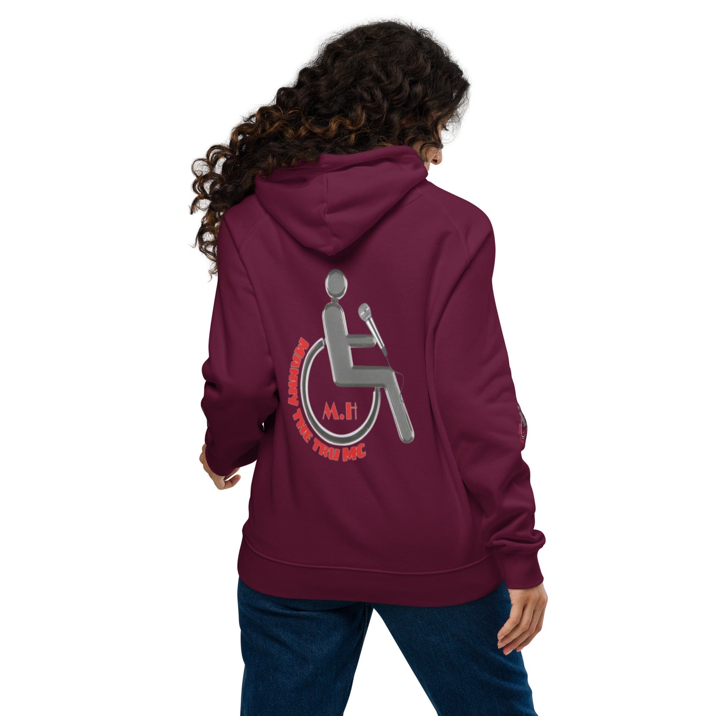 Don't waste time make time Unisex eco raglan hoodie