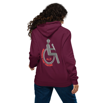 Don't waste time make time Unisex eco raglan hoodie