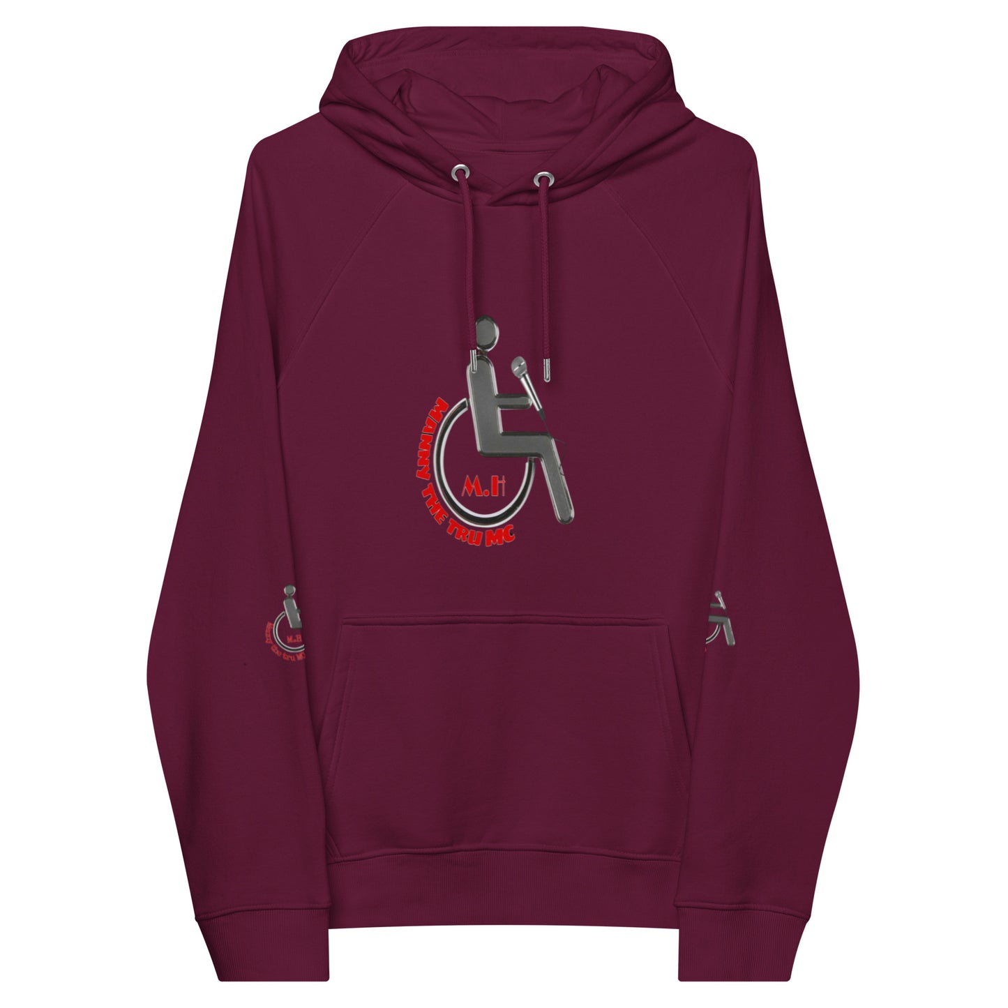 MANNY THE TRU MC NEW LOGO Unisex eco raglan hoodie