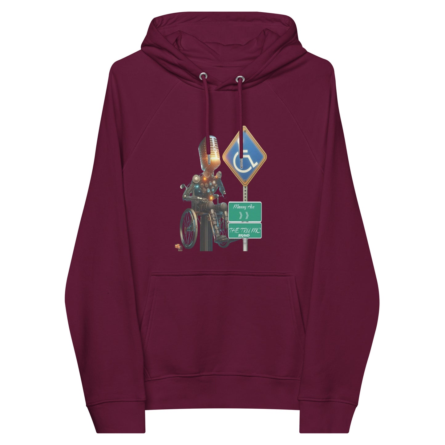 THE TRU MC BRAND Unisex eco raglan hoodie