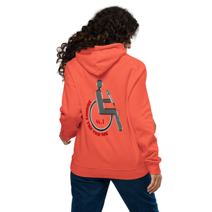 Don't waste time make time Unisex eco raglan hoodie