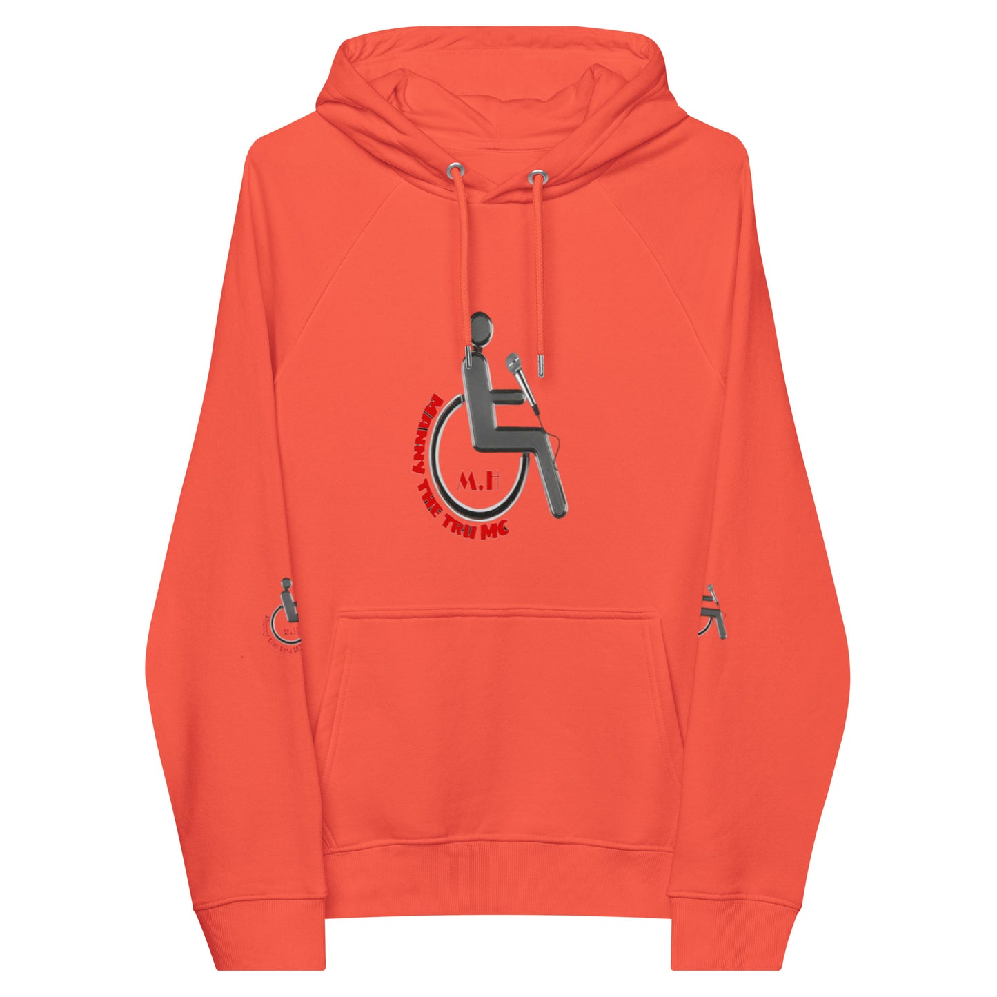 MANNY THE TRU MC NEW LOGO Unisex eco raglan hoodie