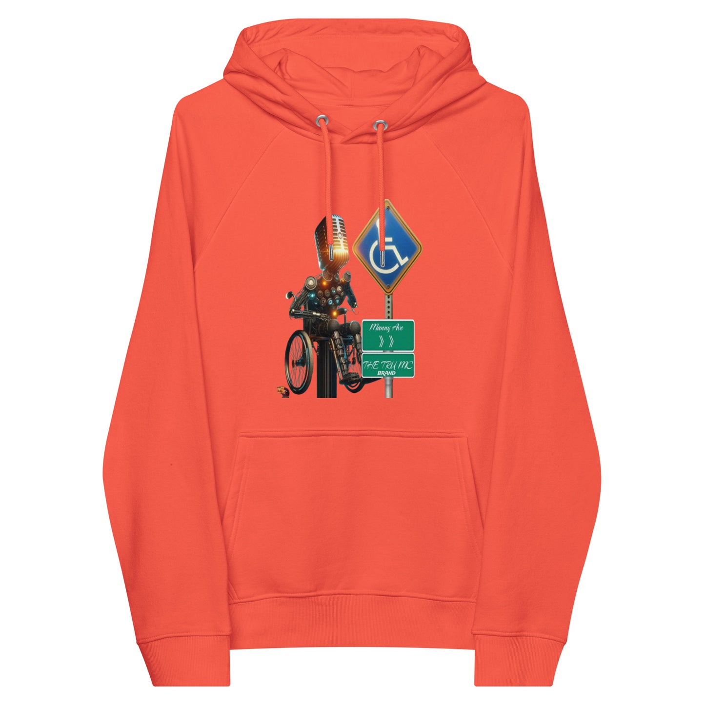 THE TRU MC BRAND Unisex eco raglan hoodie