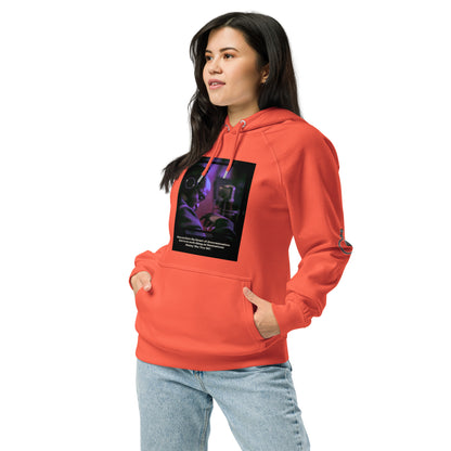 The Heart Of Determination Unisex eco raglan hoodie