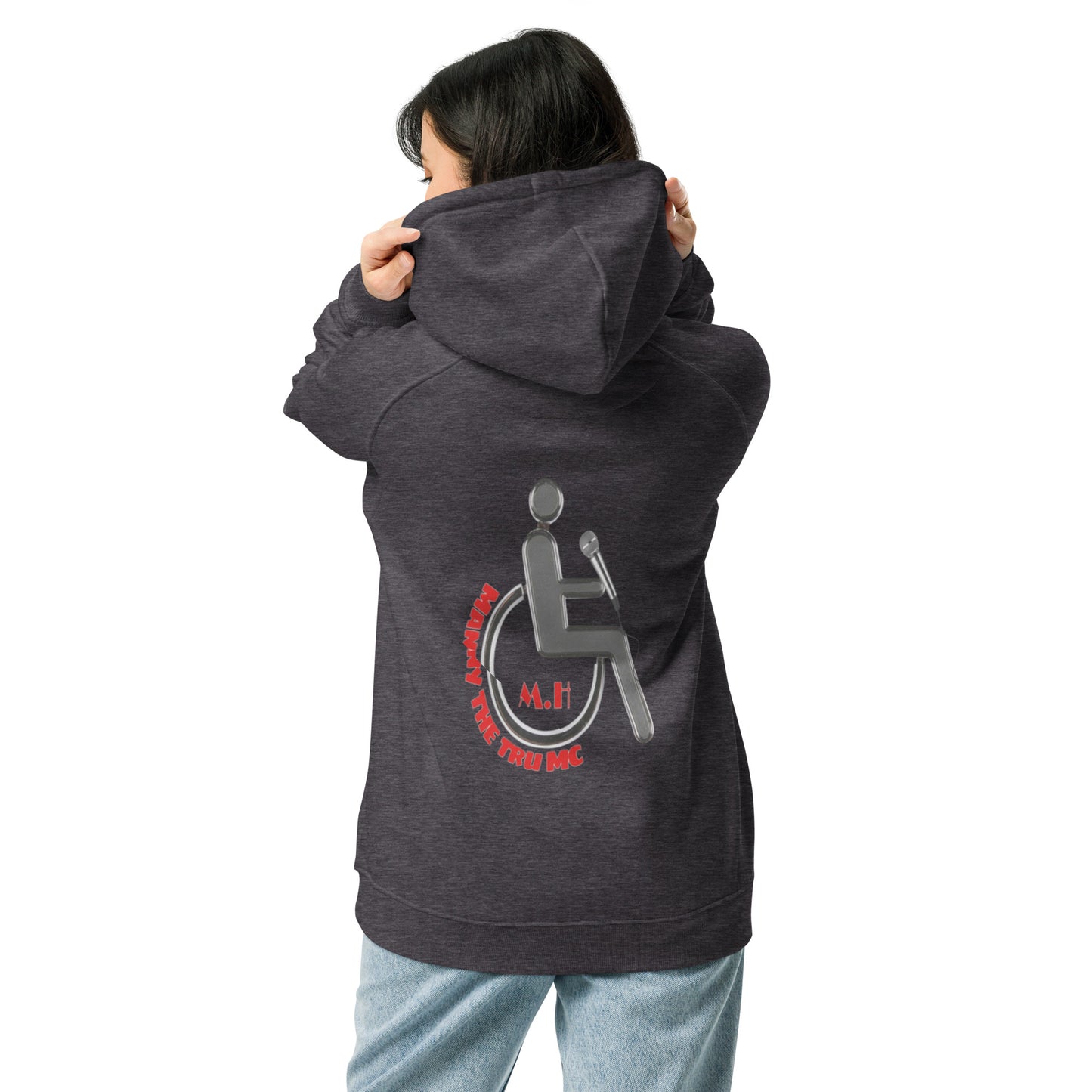 The Heart Of Determination Unisex eco raglan hoodie