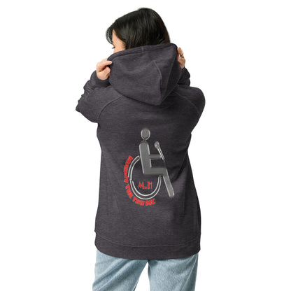 The Heart Of Determination Unisex eco raglan hoodie