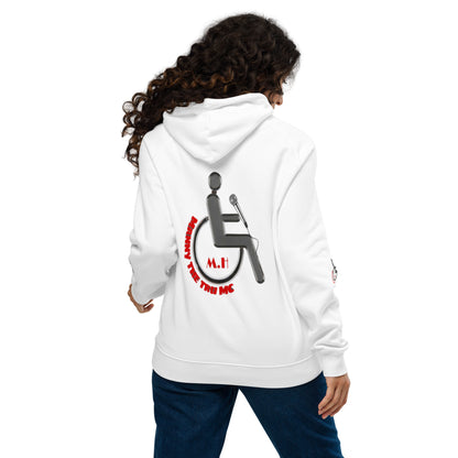 Don't waste time make time Unisex eco raglan hoodie