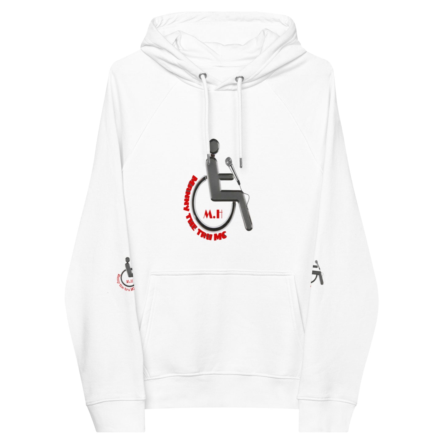 MANNY THE TRU MC NEW LOGO Unisex eco raglan hoodie