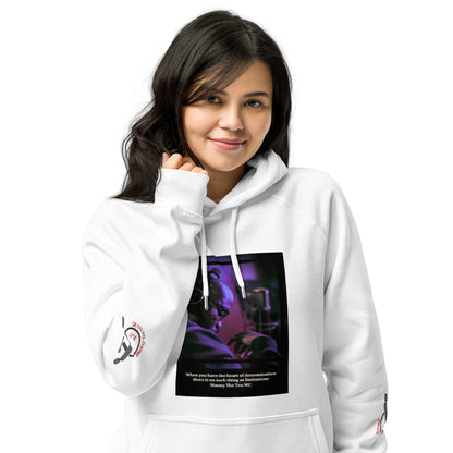 The Heart Of Determination Unisex eco raglan hoodie
