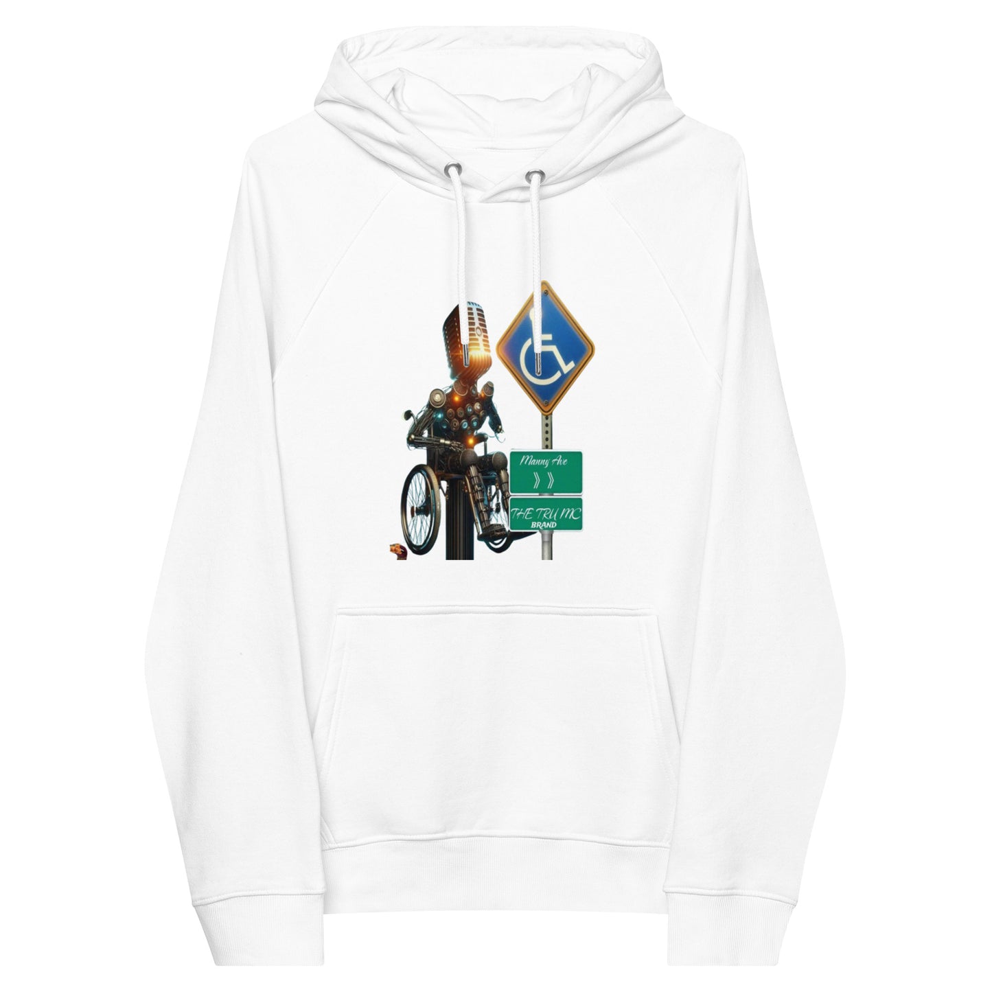 THE TRU MC BRAND Unisex eco raglan hoodie