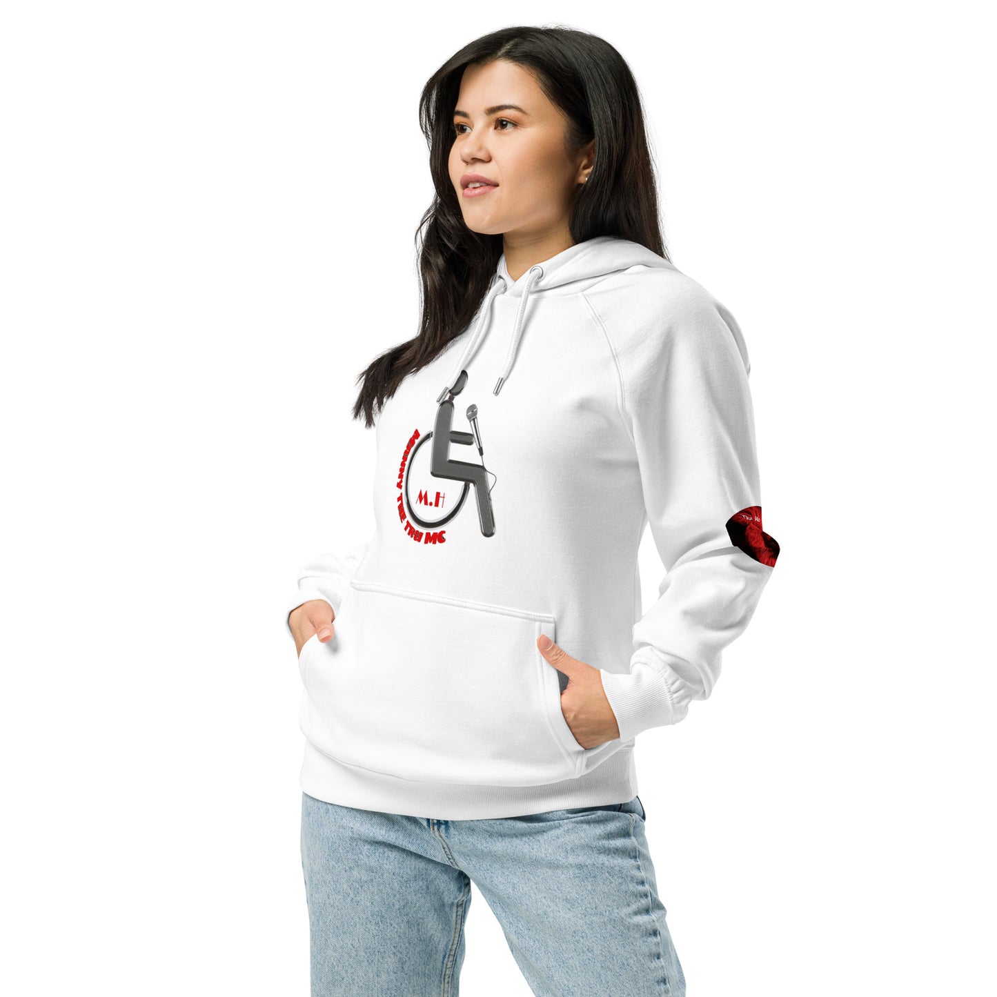 THE TRU MC Unisex eco raglan hoodie