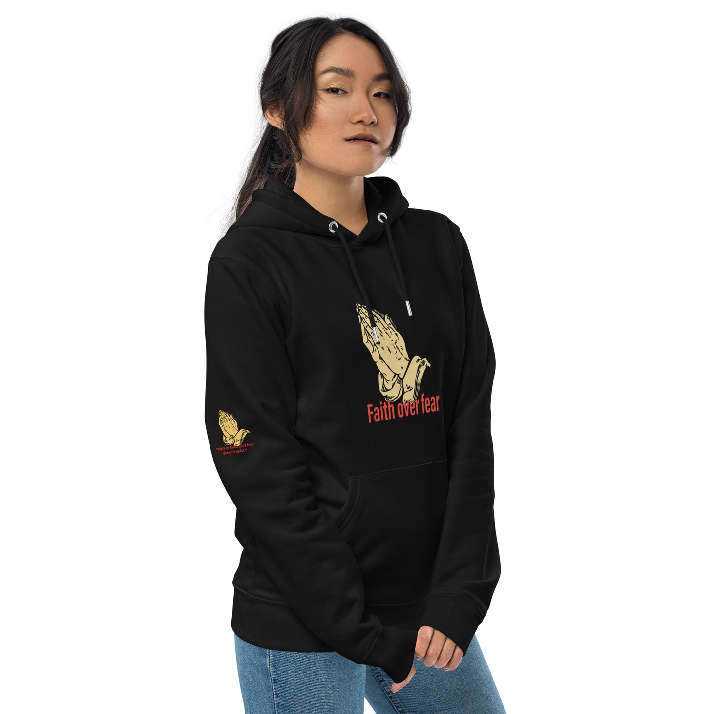 Faith over fear Unisex essential eco hoodie