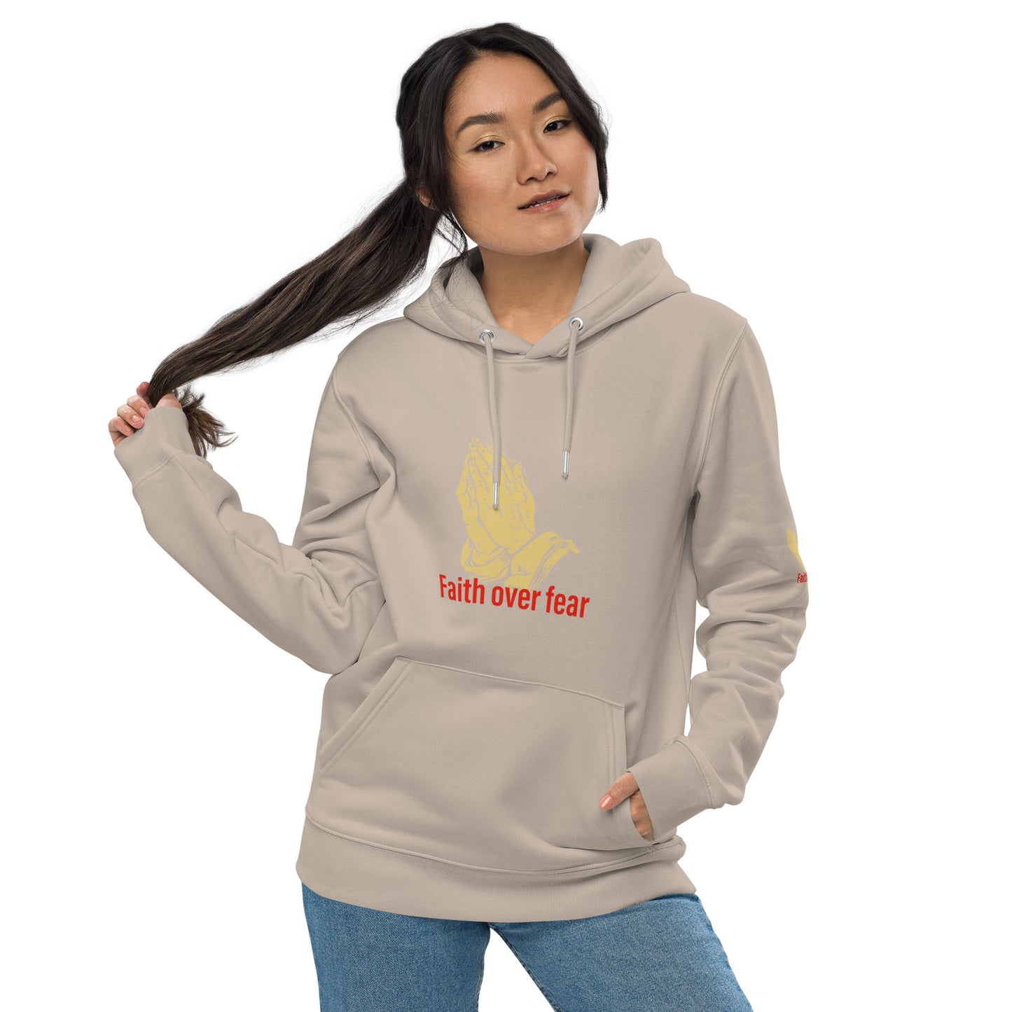 Faith over fear Unisex essential eco hoodie