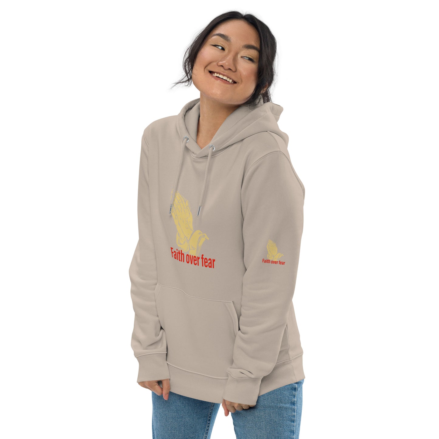 Faith over fear Unisex essential eco hoodie