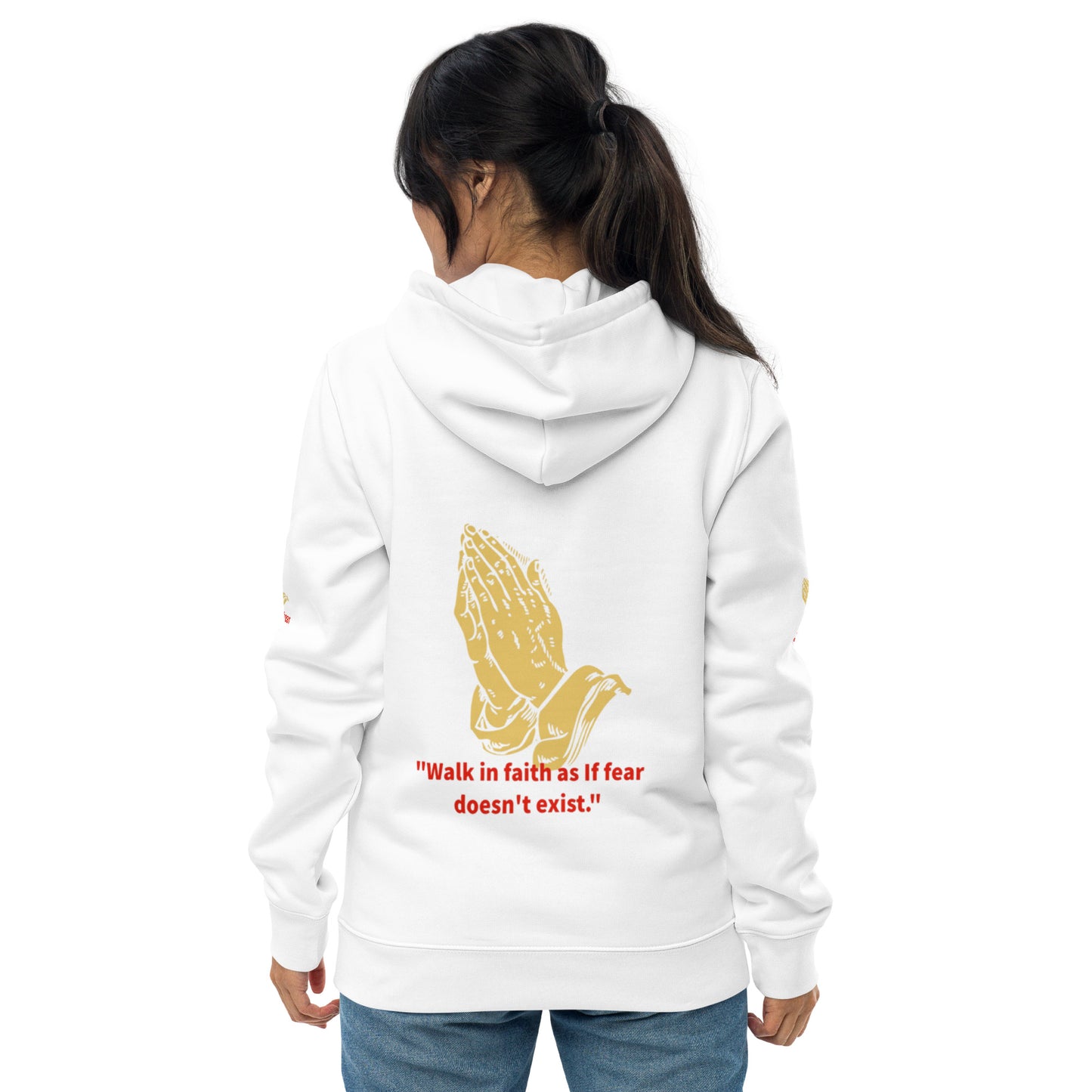 Faith over fear Unisex essential eco hoodie