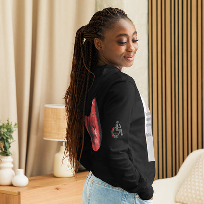 10 times harder Hooded long-sleeve tee