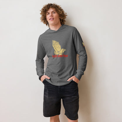 Faith over fear Hooded long-sleeve tee