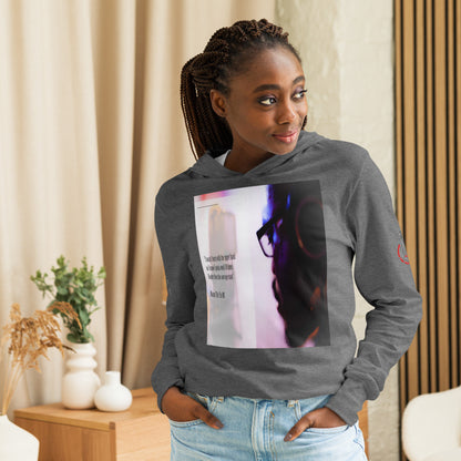 10 times harder Hooded long-sleeve tee