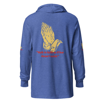 Faith over fear Hooded long-sleeve tee