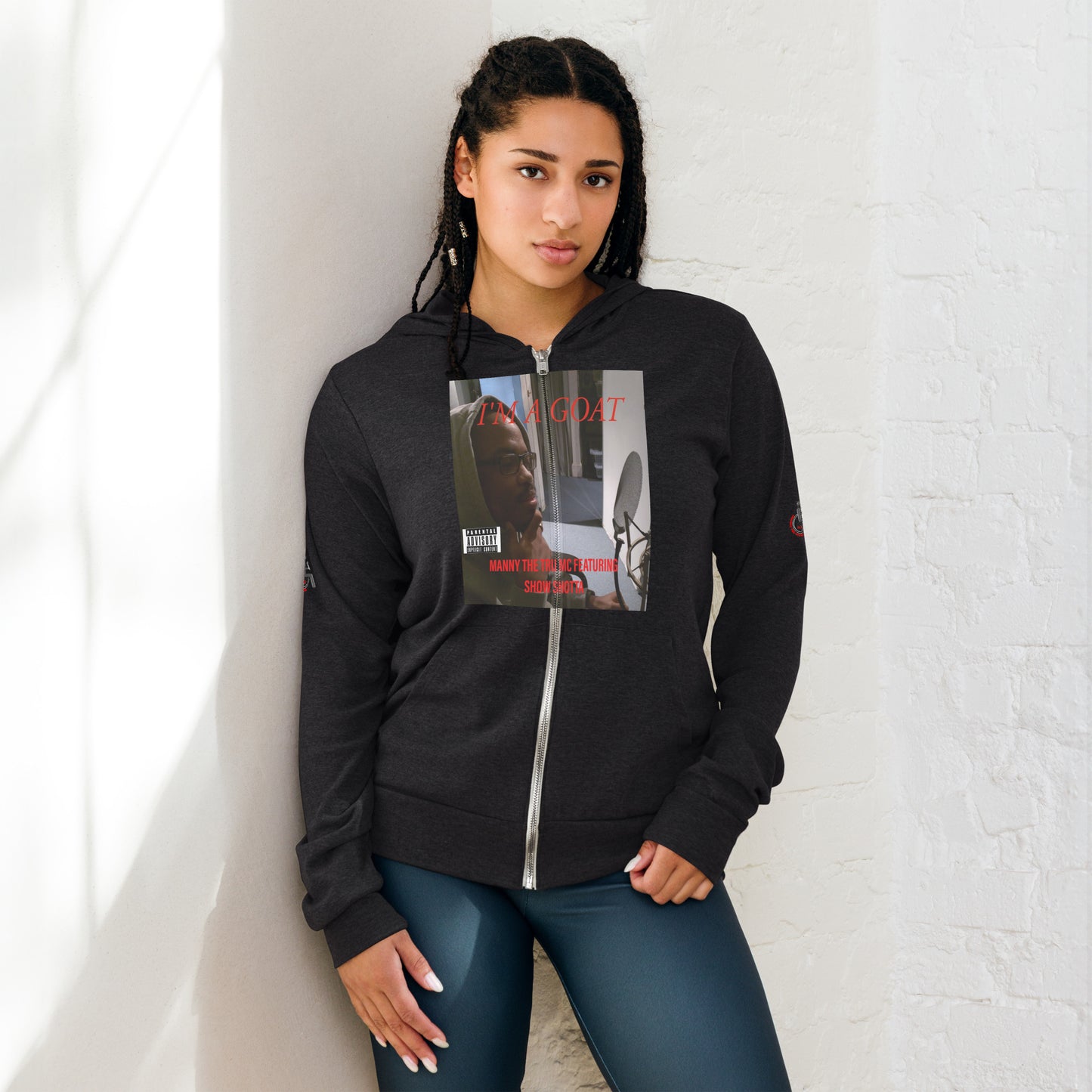 I'm a GOAT Unisex zip hoodie
