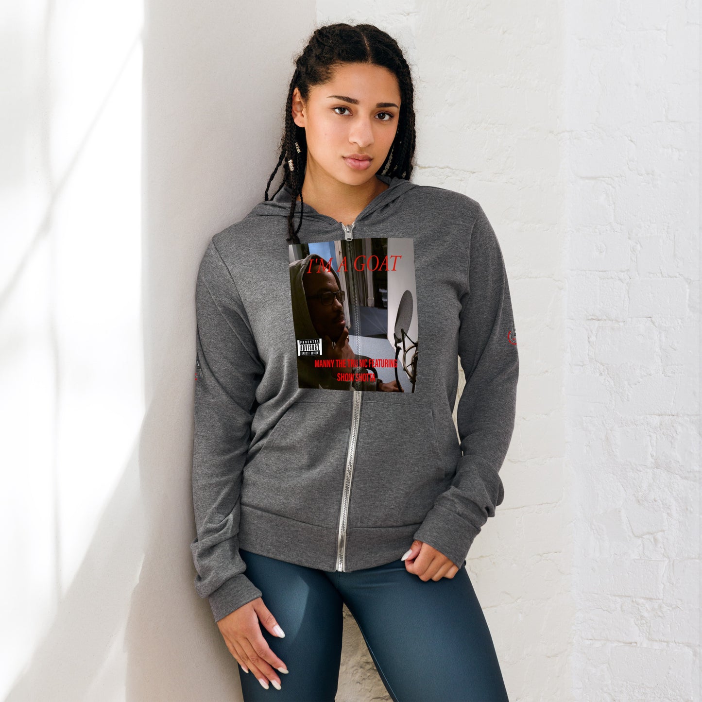 I'm a GOAT Unisex zip hoodie