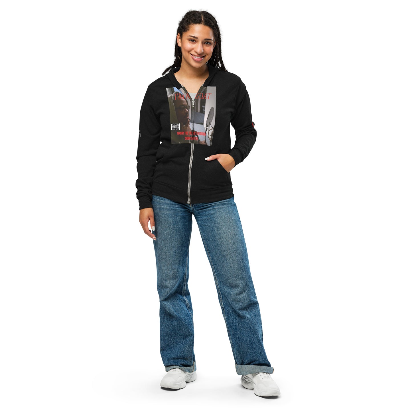 I'm a GOAT Unisex zip hoodie