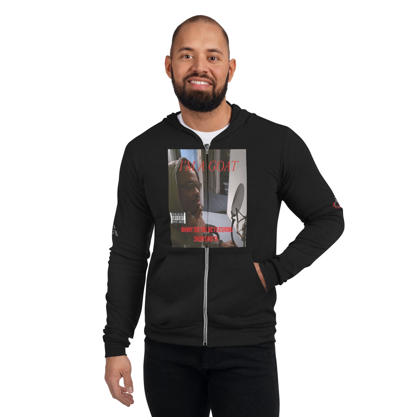 I'm a GOAT Unisex zip hoodie