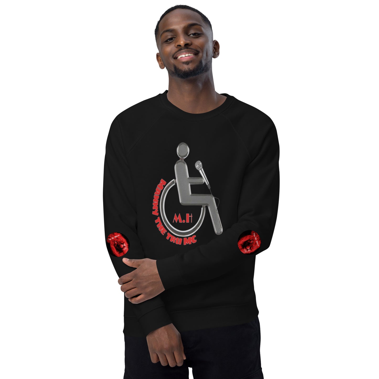 MANNY THE TRU MC Unisex organic raglan sweatshirt