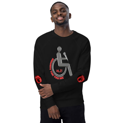 MANNY THE TRU MC Unisex organic raglan sweatshirt