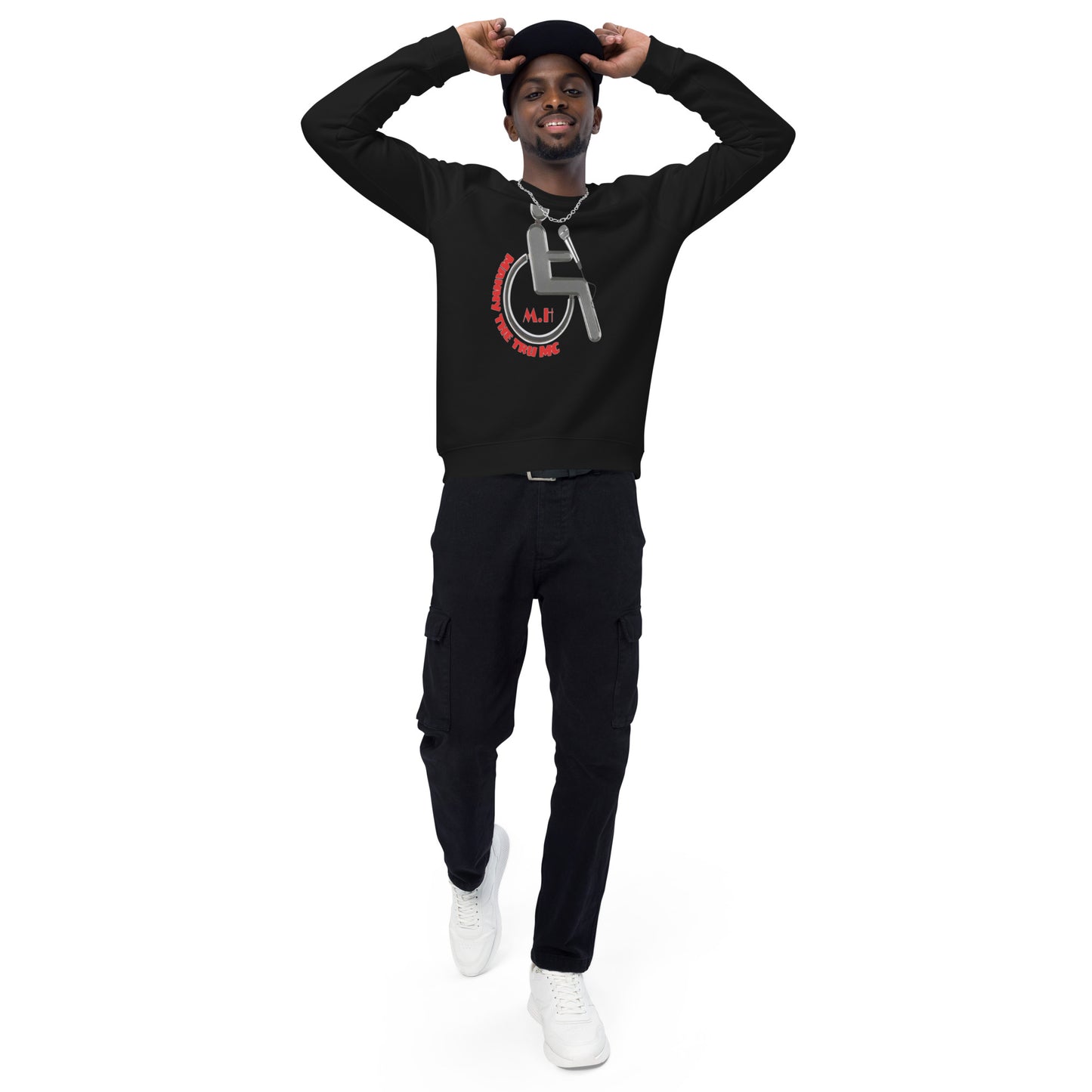 MANNY THE TRU MC Unisex organic raglan sweatshirt