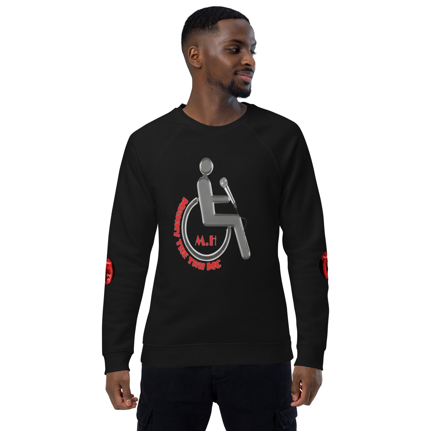 MANNY THE TRU MC Unisex organic raglan sweatshirt