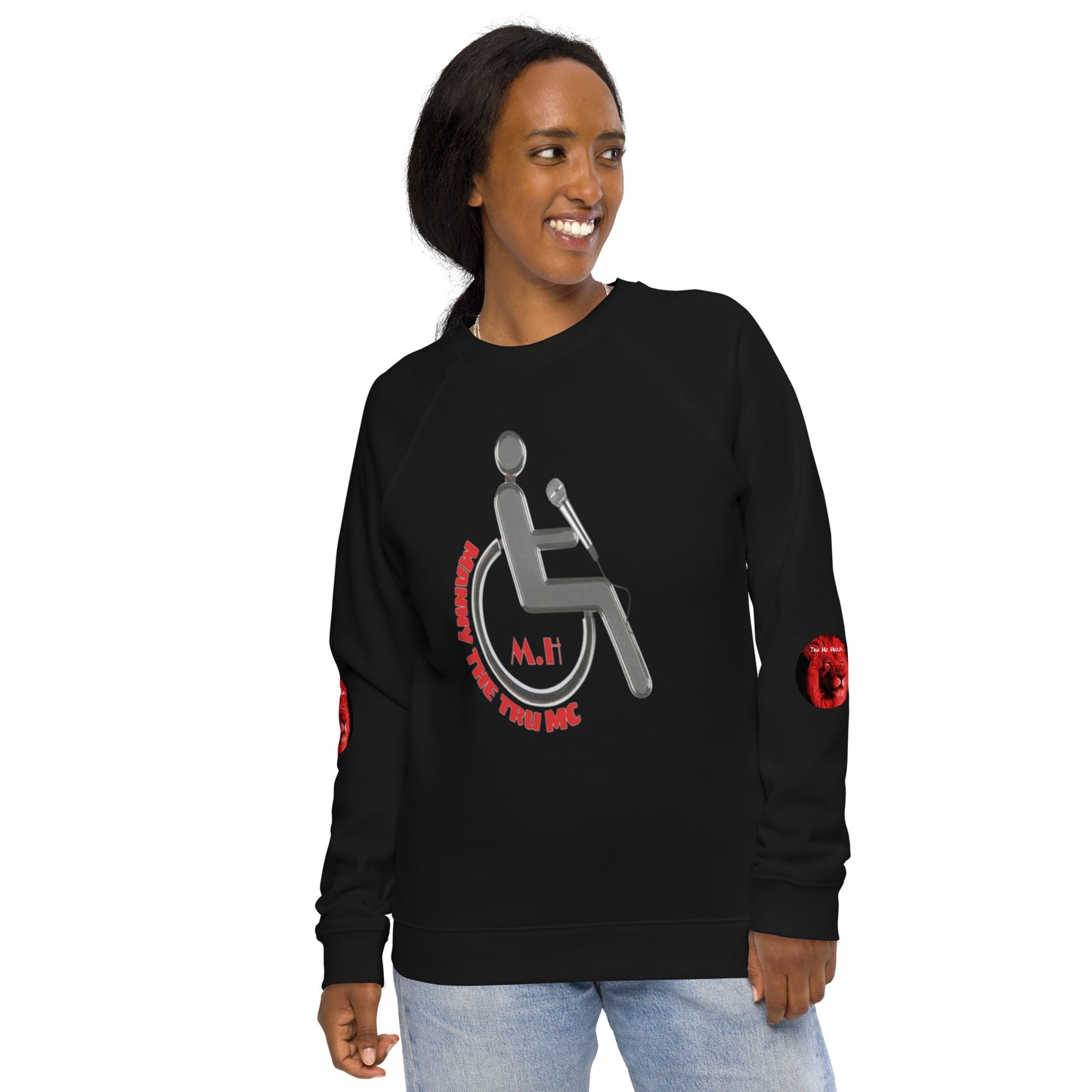 MANNY THE TRU MC Unisex organic raglan sweatshirt