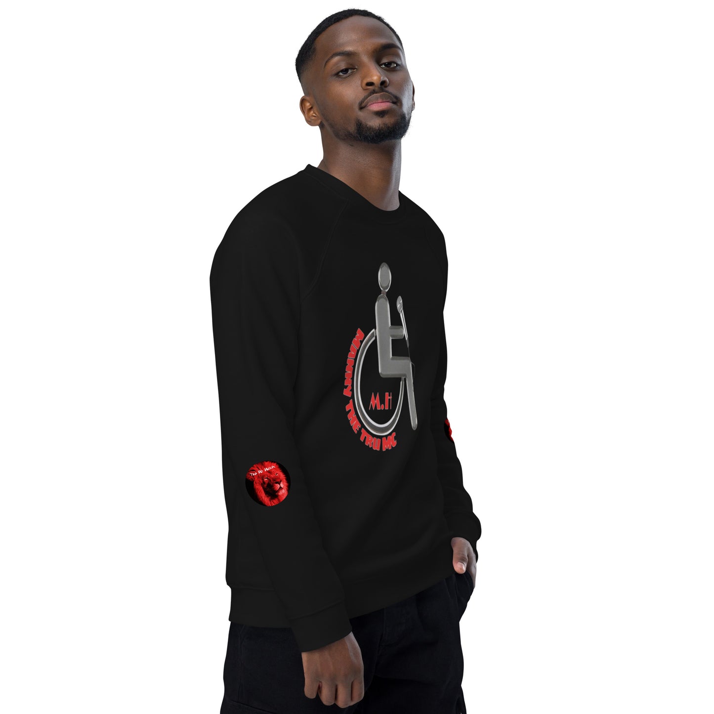 MANNY THE TRU MC Unisex organic raglan sweatshirt
