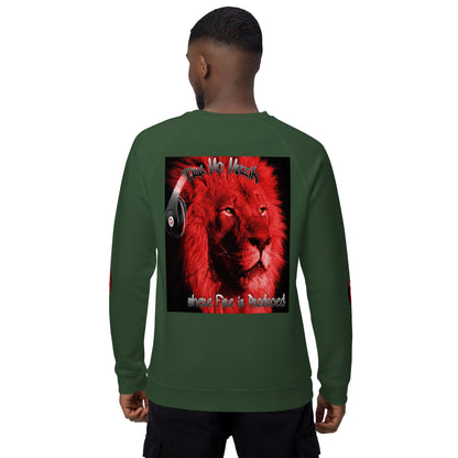 MANNY THE TRU MC Unisex organic raglan sweatshirt